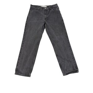 Harley Davidson Jeans Men's 36x32 Black Denim Straight‎ Relaxed Biker Motorcycle